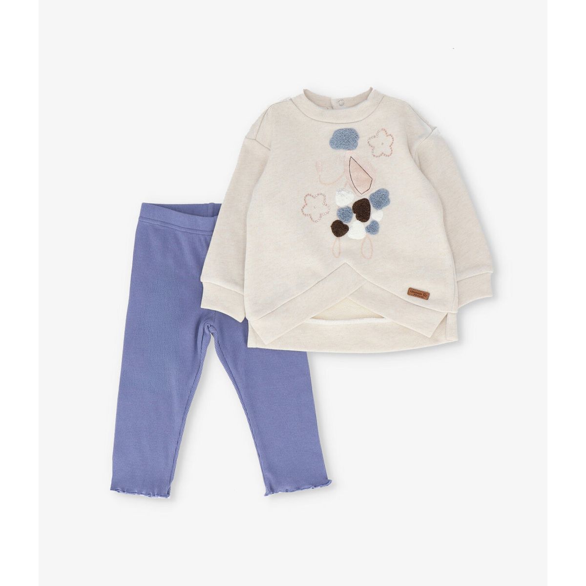 LIMONADA - Conjunto bebé con estampado azul piedra Limonada