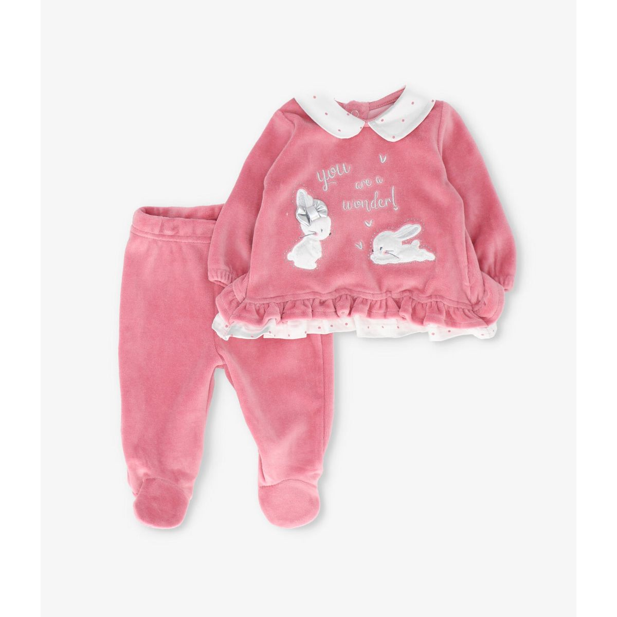 LIMONADA - Conjunto recién nacida con conejos cherry Limonada