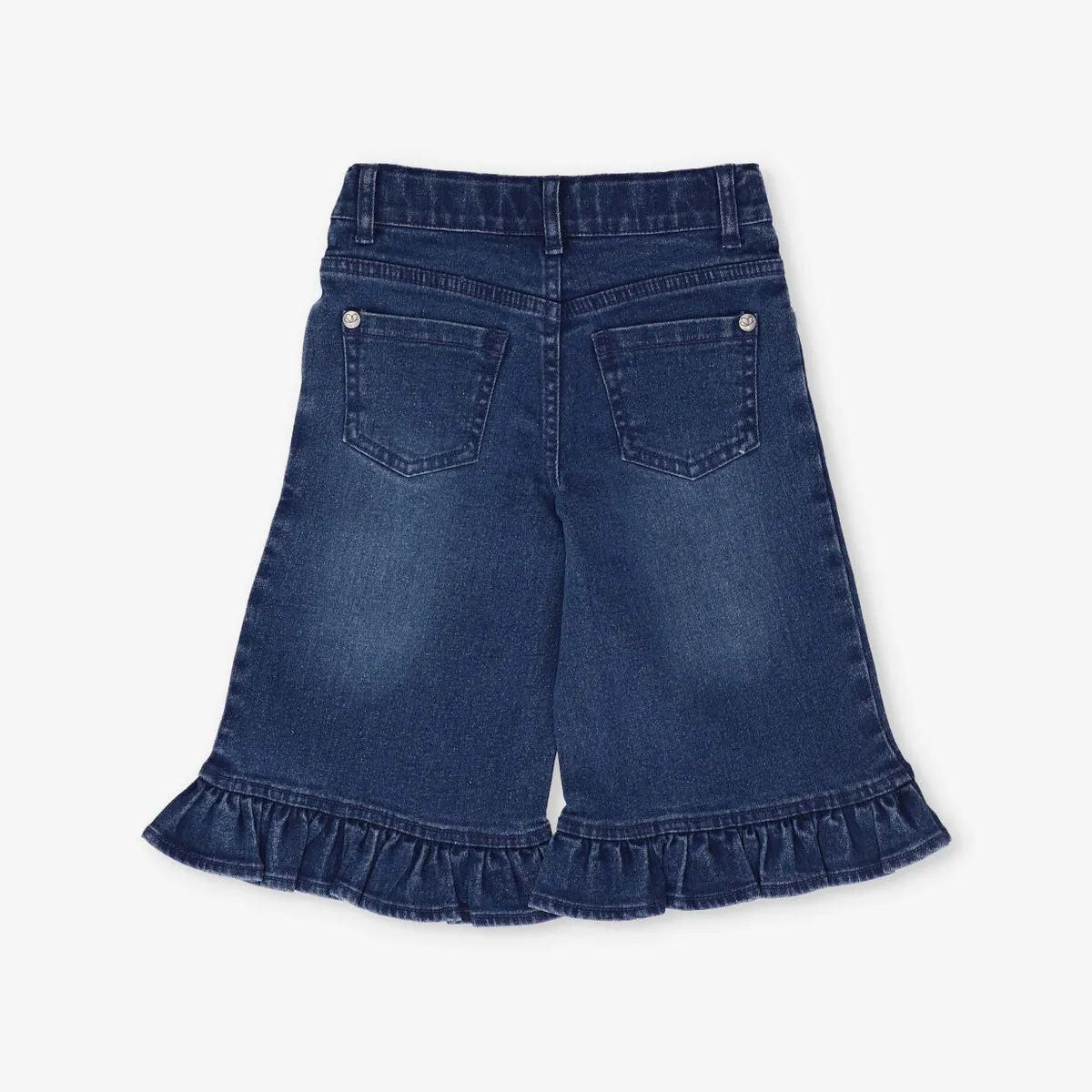 LIMONADA - Jeans bebé con vuelos y brillos denim azul Limonada