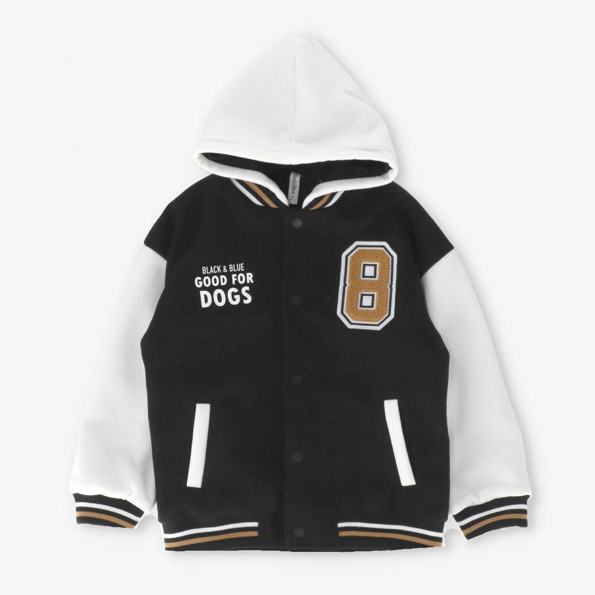 BLACK AND BLUE - Chaqueta niño bomber negro Black and blue