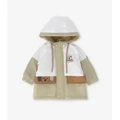 BLACK AND BLUE - Chaqueta bebé resistente al agua crudo