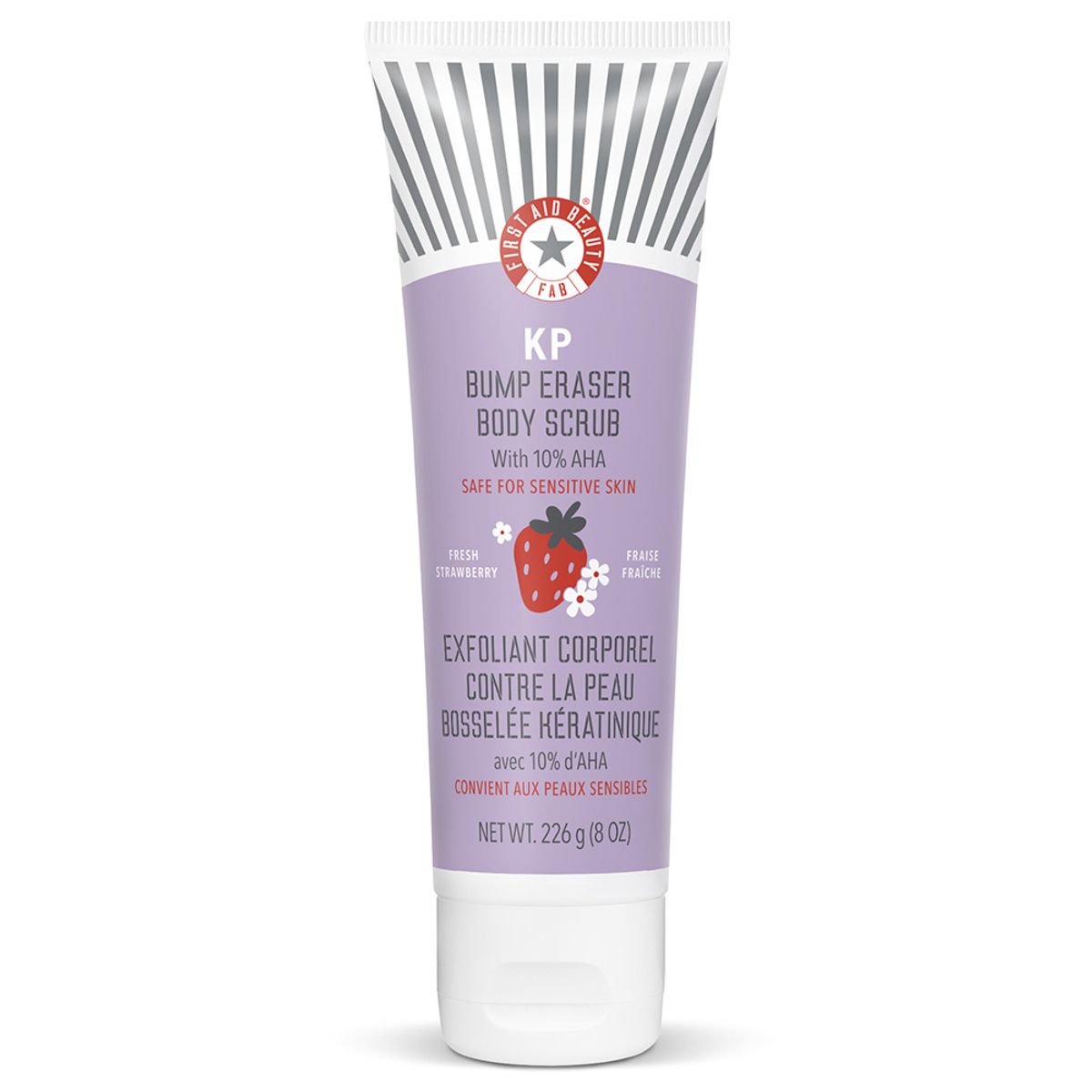 FIST AID BEAUTY - KP Bump Eraser Body Scrub with 10% AHA - Fresh Strawberry 240ml First Aid Beauty