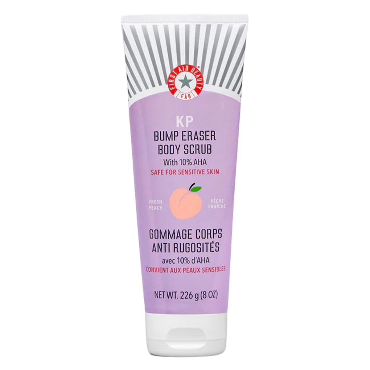 FIST AID BEAUTY - KP Bump Eraser Body Scrub with 10% AHA - Fresh Peach 240ml First Aid Beauty