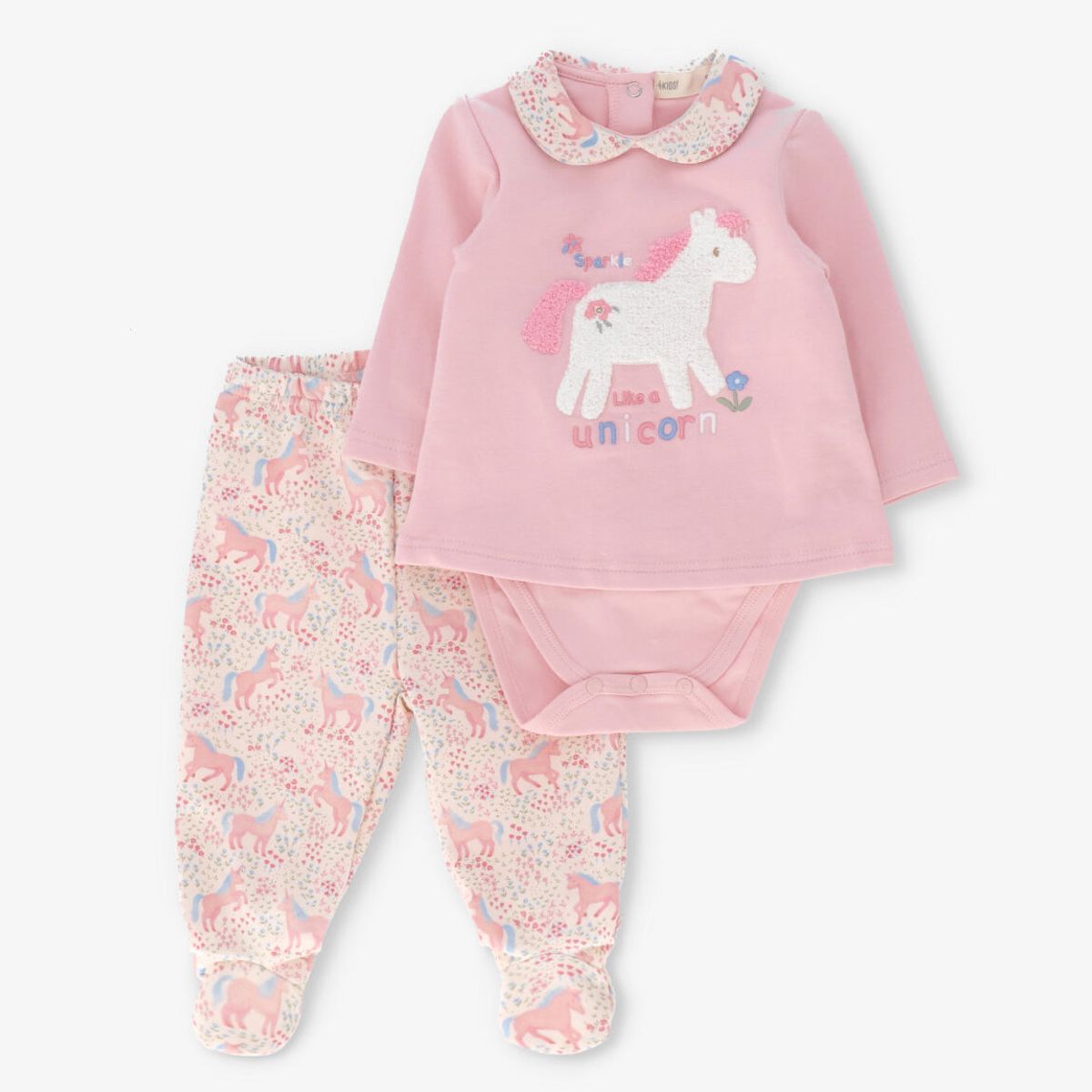 4KIDS - Conjunto recién nacida con unicornio rosado 4 Kids