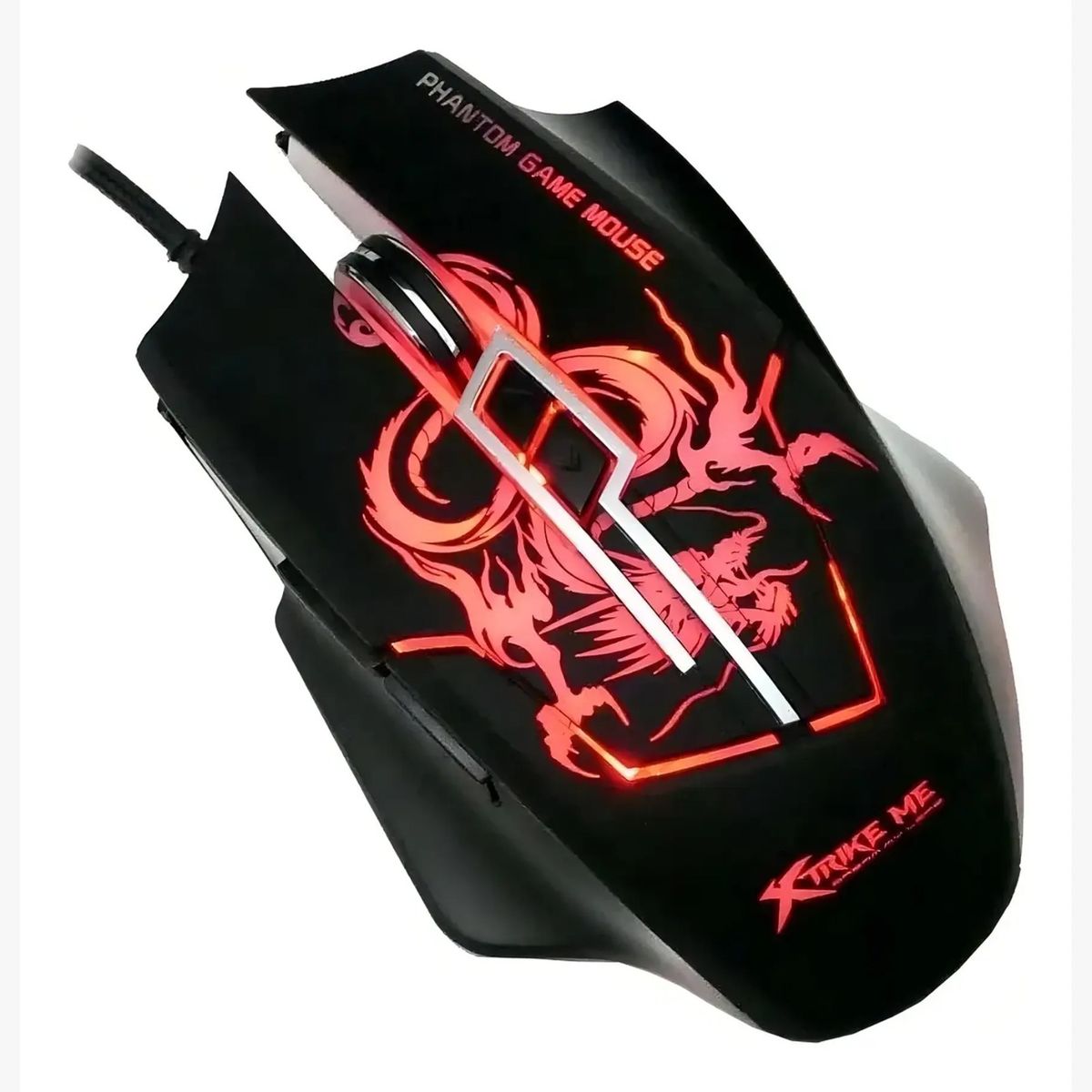 XTRIKE ME - Kit Mouse + Mousepad Gamer Xtrike-me Iluminado Rgb Negro
