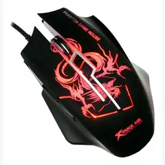 XTRIKE ME - Kit Mouse + Mousepad Gamer Xtrike-me Iluminado Rgb Negro