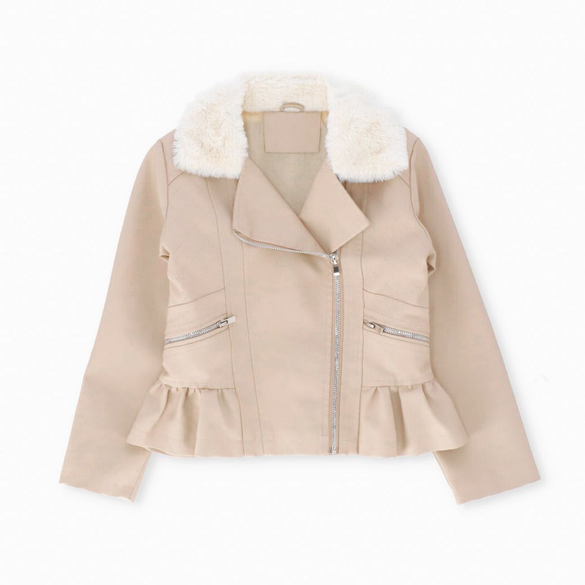 LIMONADA - Chaqueta niña aviadora beige Limonada