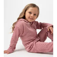 LIMONADA - Conjunto niña tejido cherry