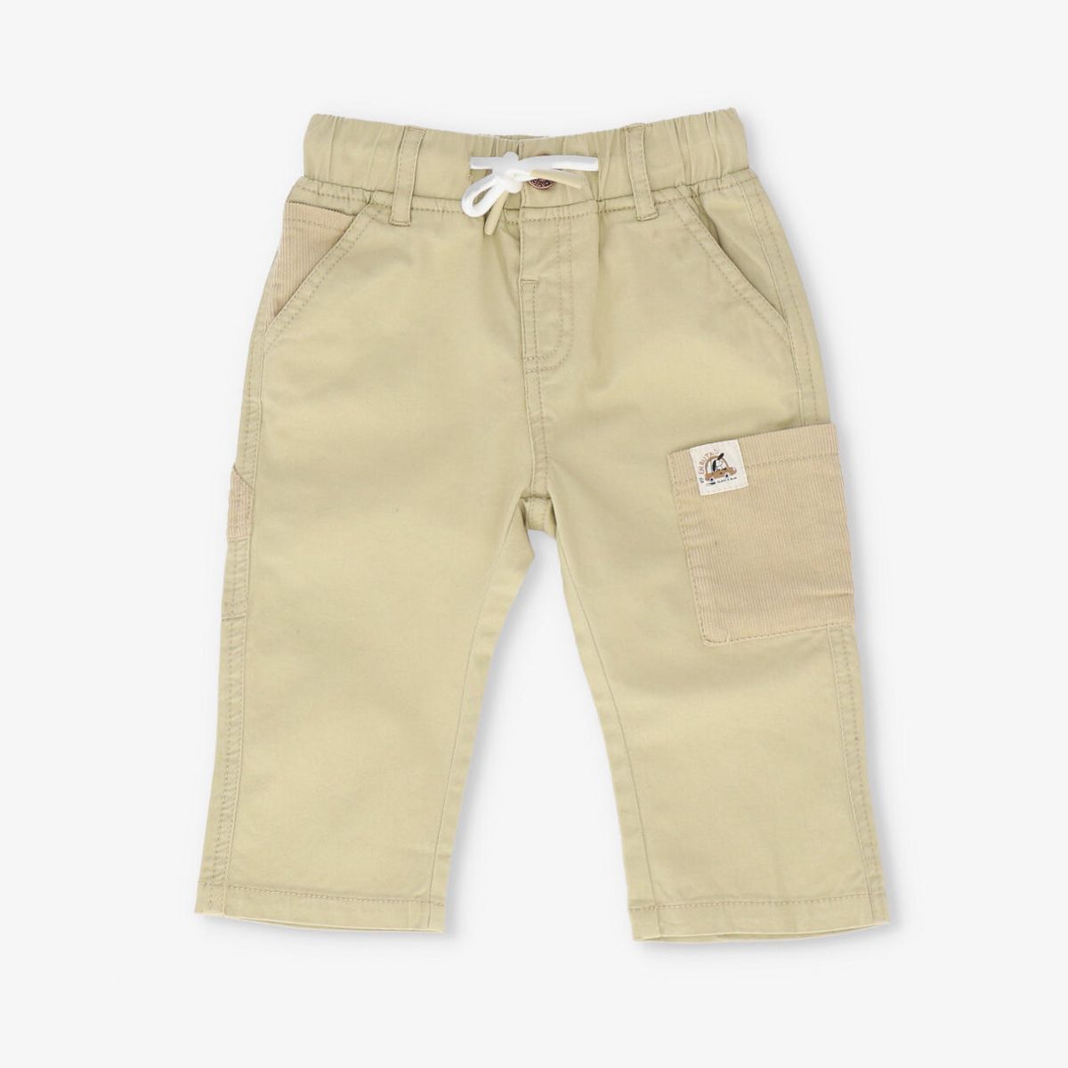 BLACK AND BLUE - Pantalon bebé baggy beige Black and blue