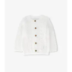 LIMONADA - Chaleco bebé cardigan crudo