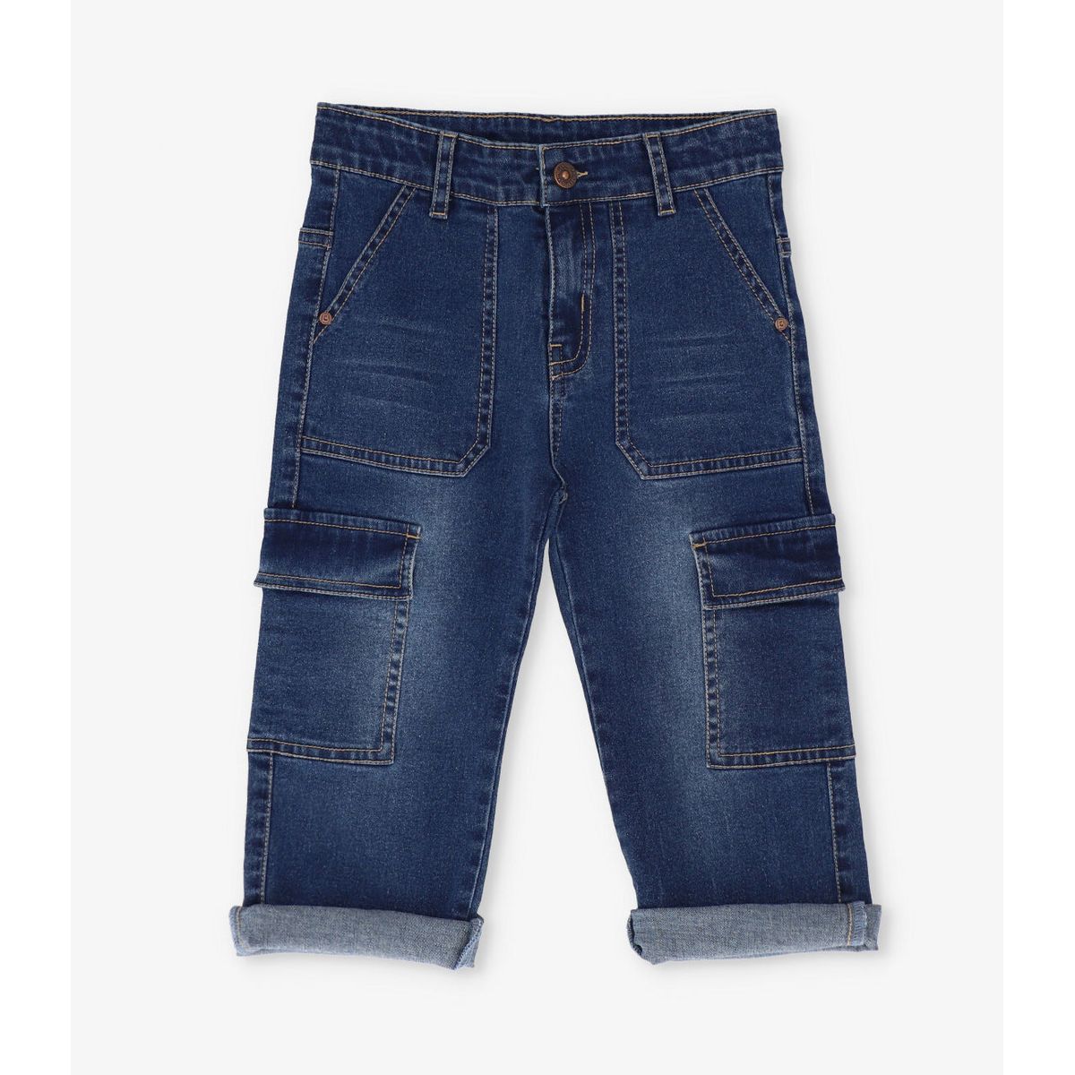 BLACK AND BLUE - Jeans niño wide leg denim azul Black and blue