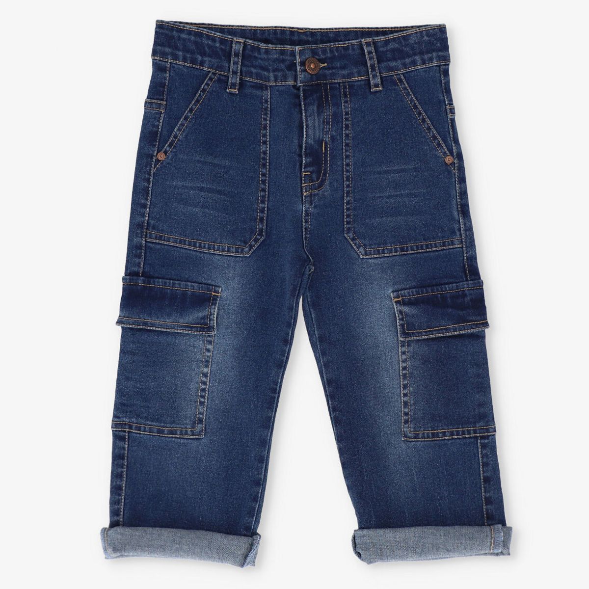 BLACK AND BLUE - Jeans niño wide leg denim azul Black and blue