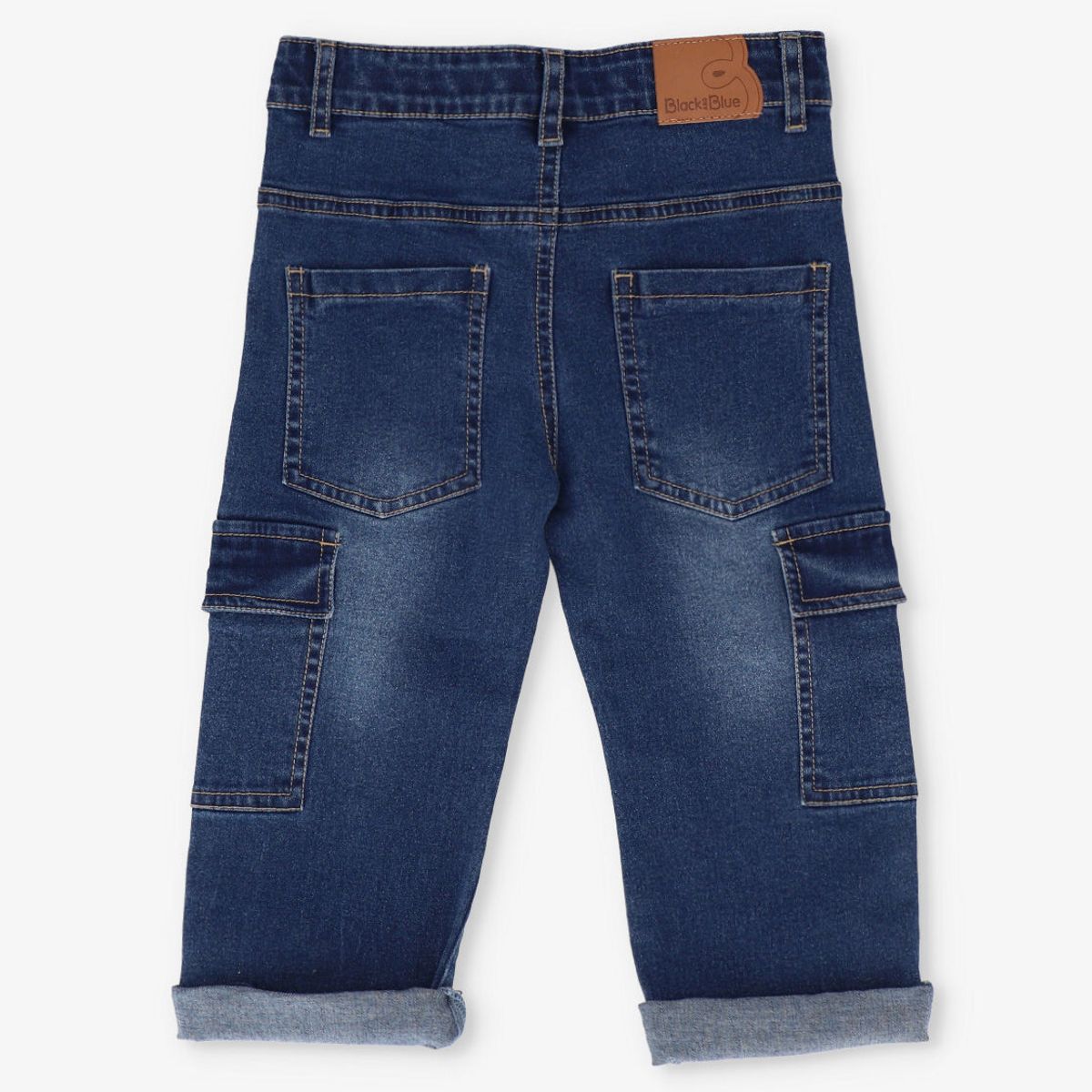 BLACK AND BLUE - Jeans niño wide leg denim azul Black and blue