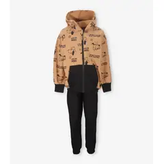 BLACK AND BLUE - Buzo niño dogs camel