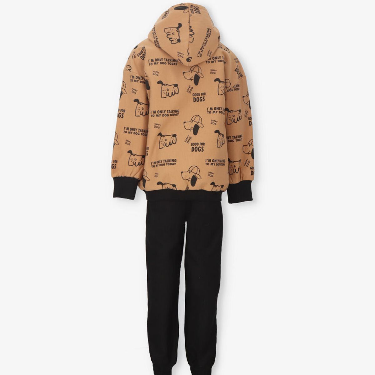 BLACK AND BLUE - Buzo niño dogs camel Black and blue