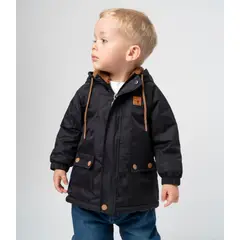 BLACK AND BLUE - Chaqueta bebé resistente al agua negro