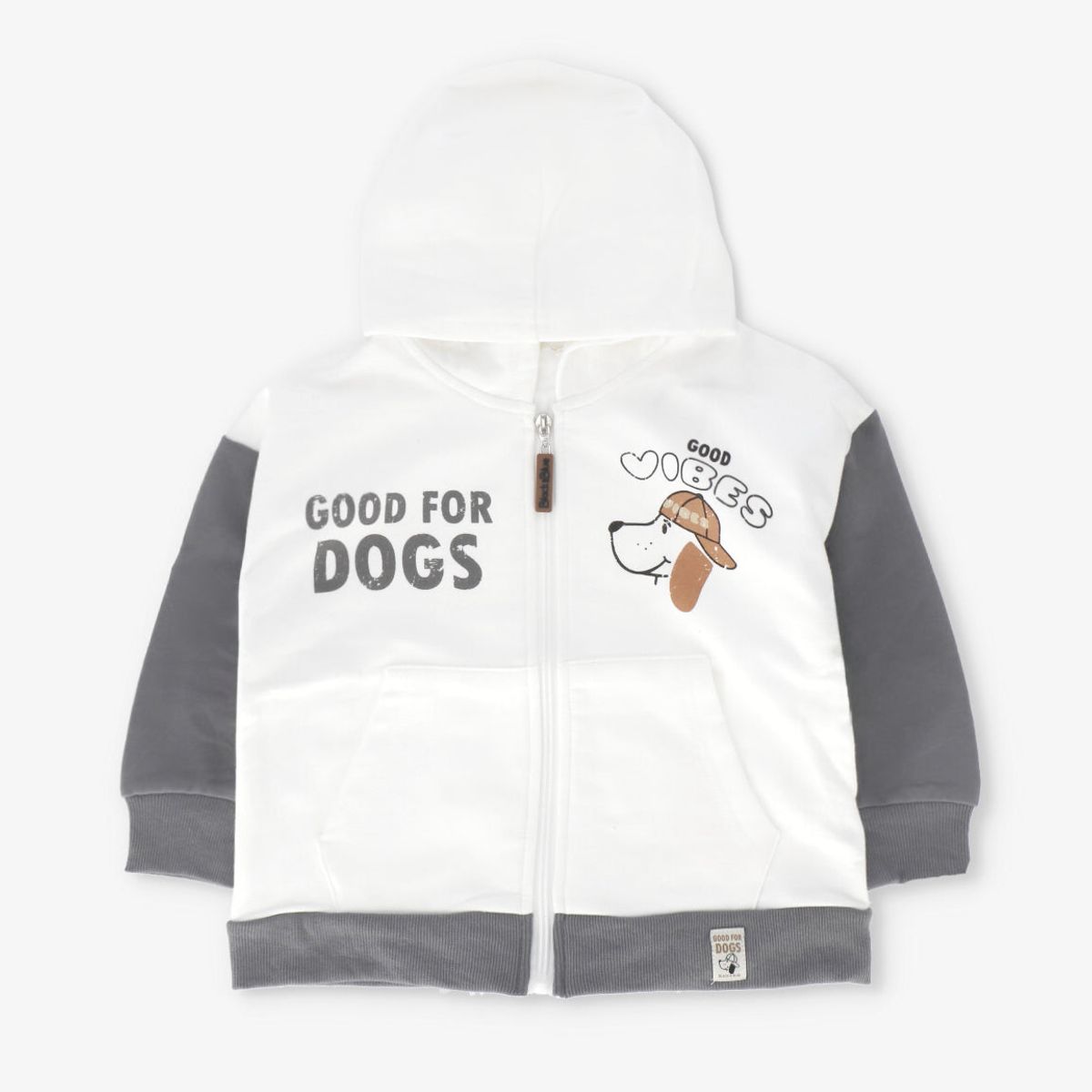 BLACK AND BLUE - Polerón niño good for dogs crudo Black and blue