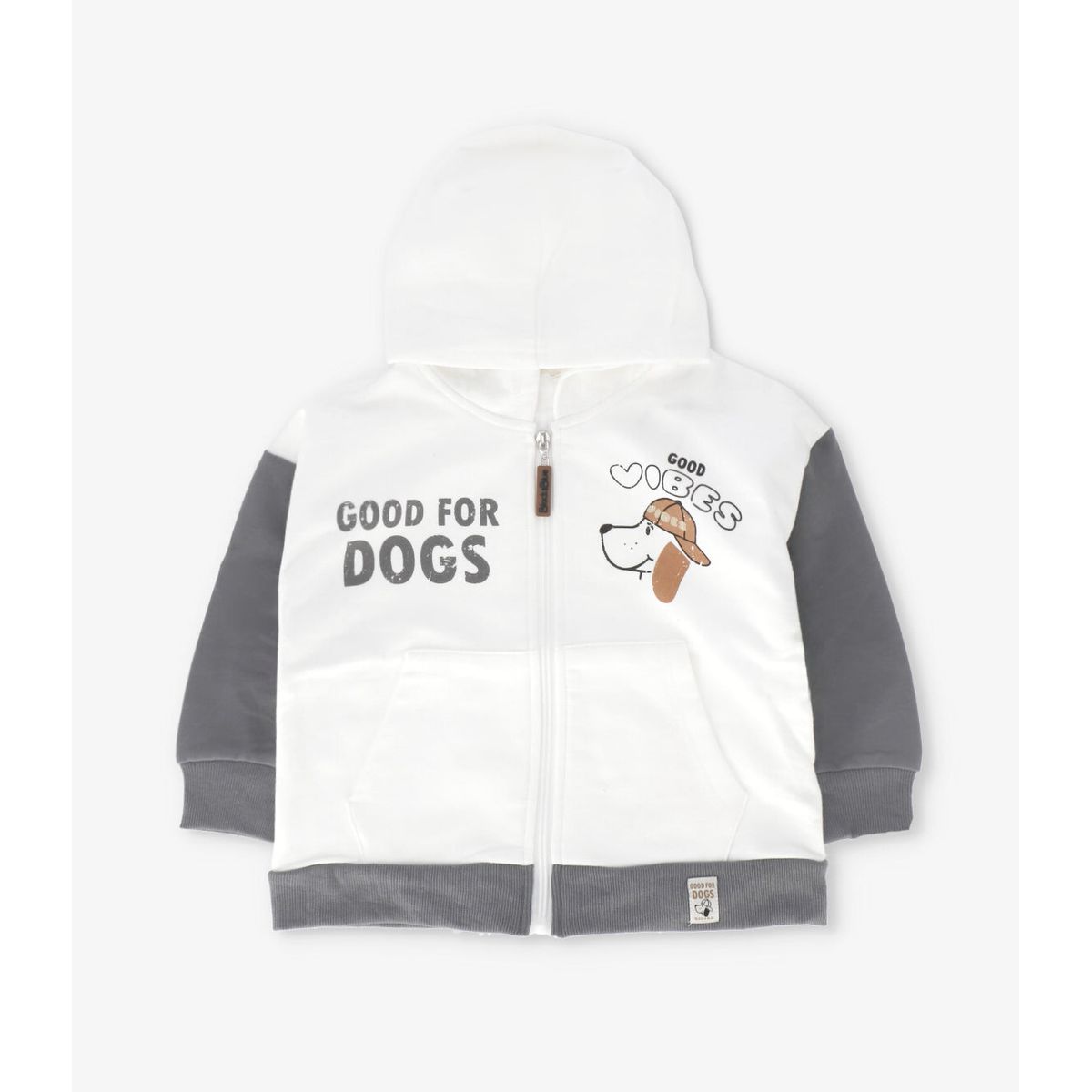 BLACK AND BLUE - Polerón niño good for dogs crudo Black and blue