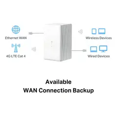GENERICO - Mercusys Mb110-4g Router para SIM 4G LTE Cat4 WiFI N 300mbps Color Blanco