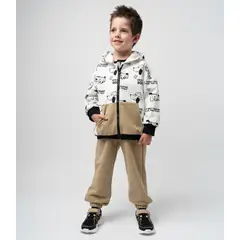 BLACK AND BLUE - Buzo niño dogs crudo