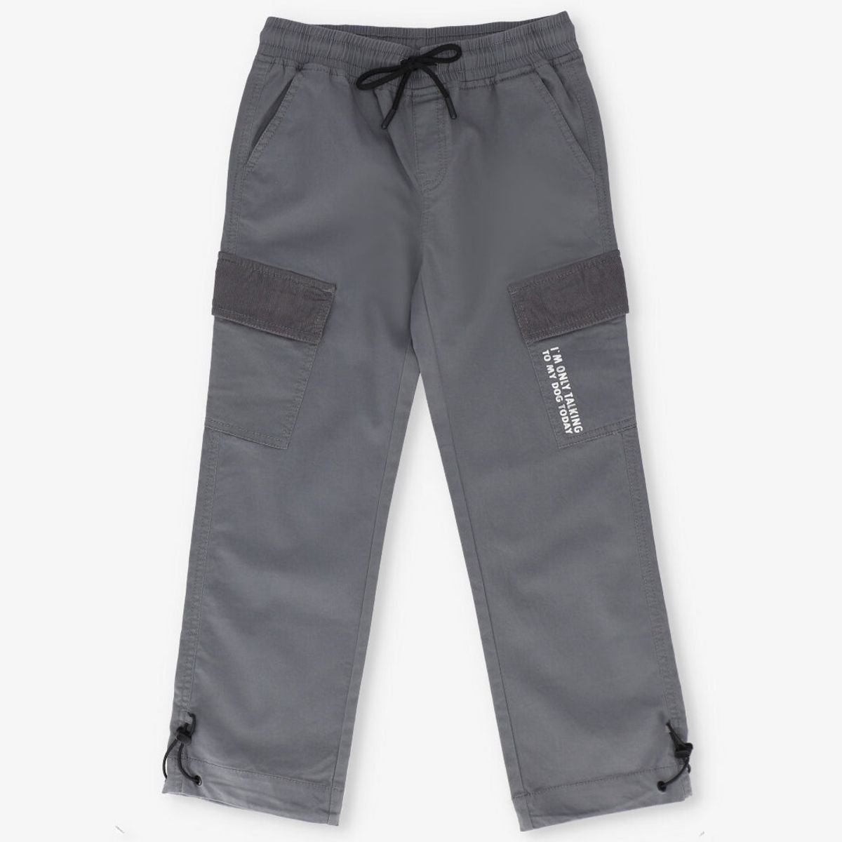 BLACK AND BLUE - Pantalon niño jogger marengo Black and blue