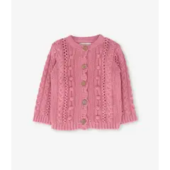LIMONADA - Chaleco bebé cardigan cherry