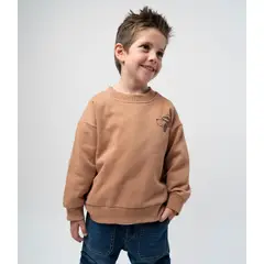 BLACK AND BLUE - Polerón niño básico camel