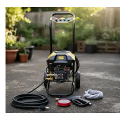 GENERICO - Hidrolavadora Electrica 3000w 120 Bar - Profesional Japon Amarillo