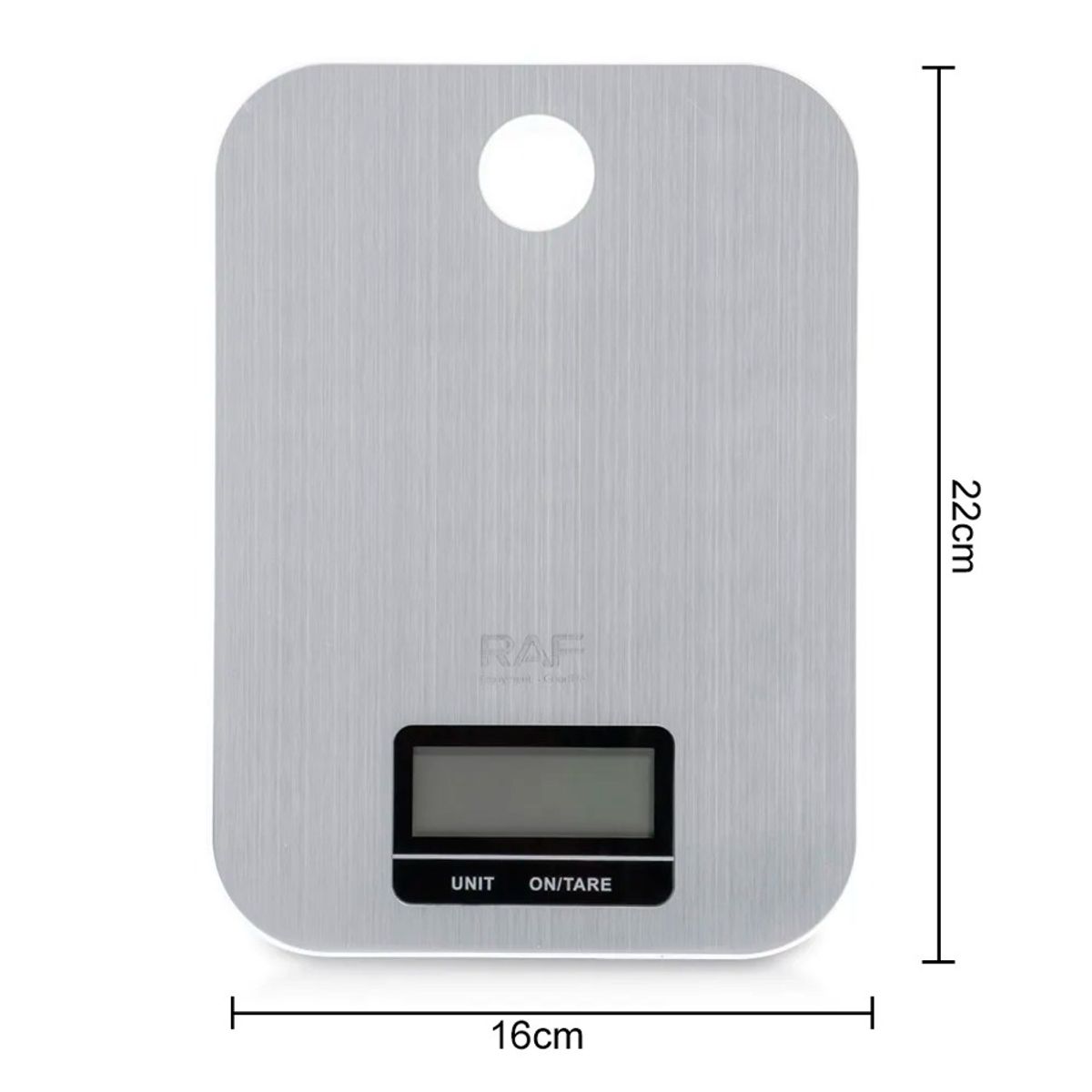 GENERICO - Bascula Digital Cocina Balanza Alimentos Acero Inoxidable 5Kg
