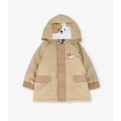 BLACK AND BLUE - Chaqueta bebé engomada beige