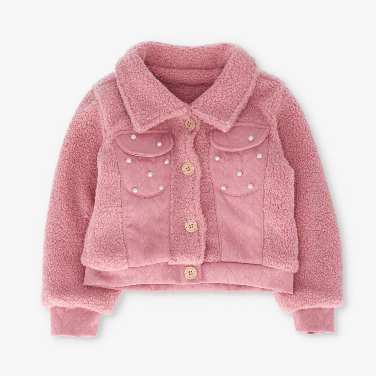 LIMONADA - Chaqueta niña de sherpa cherry Limonada