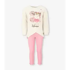 LIMONADA - Conjunto niña con estampado cherry