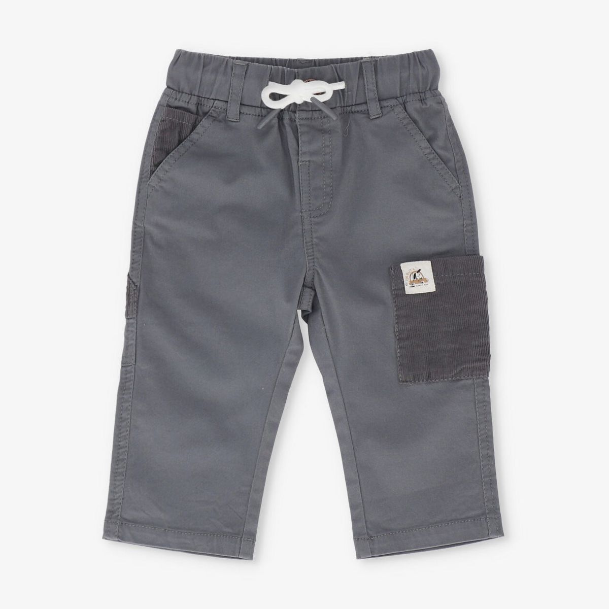 BLACK AND BLUE - Pantalon bebé baggy marengo Black and blue