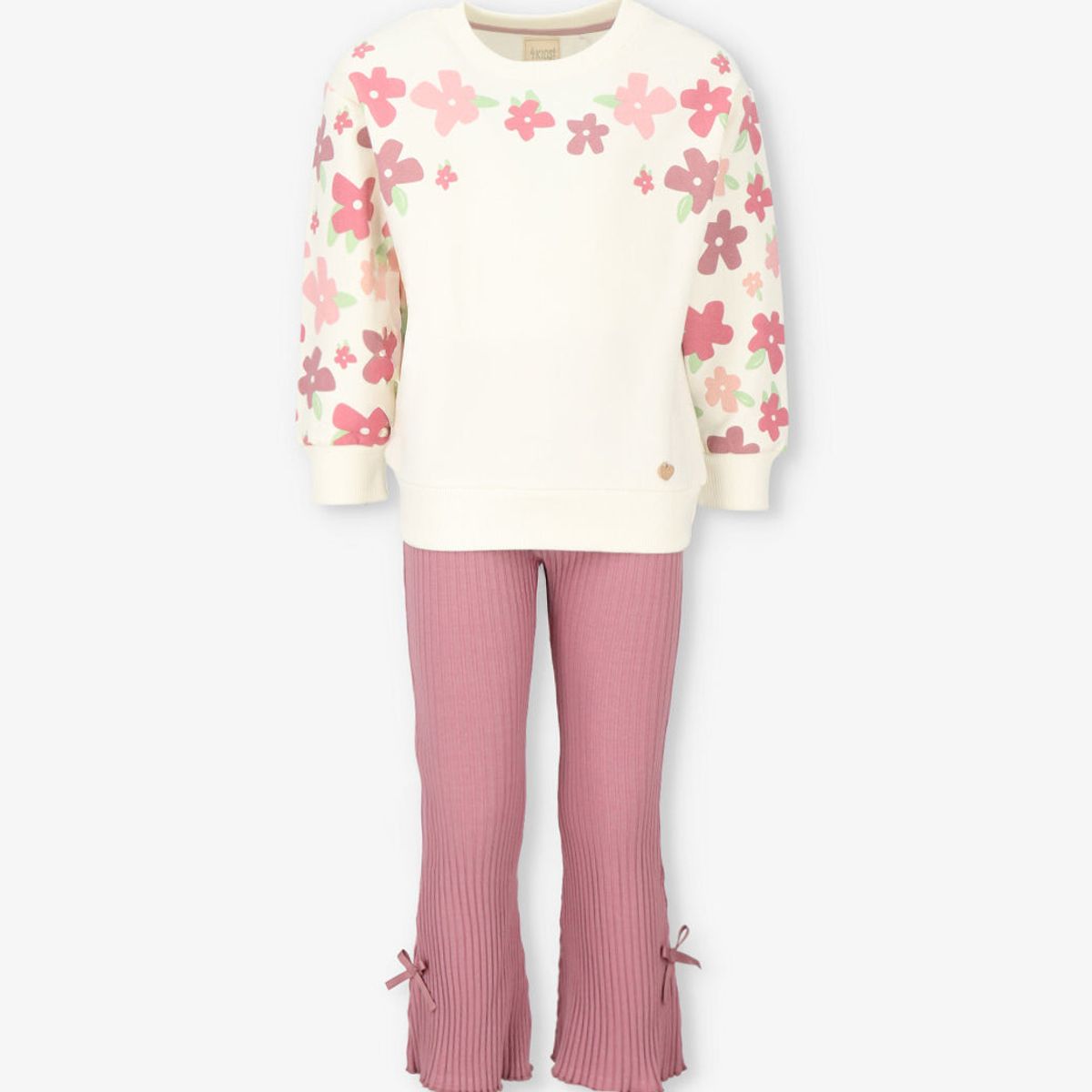 4KIDS - Conjunto niña con flores rosado 4 Kids