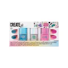 GENERICO - Set Esmalte de Uñas Colores y Brillos Create It