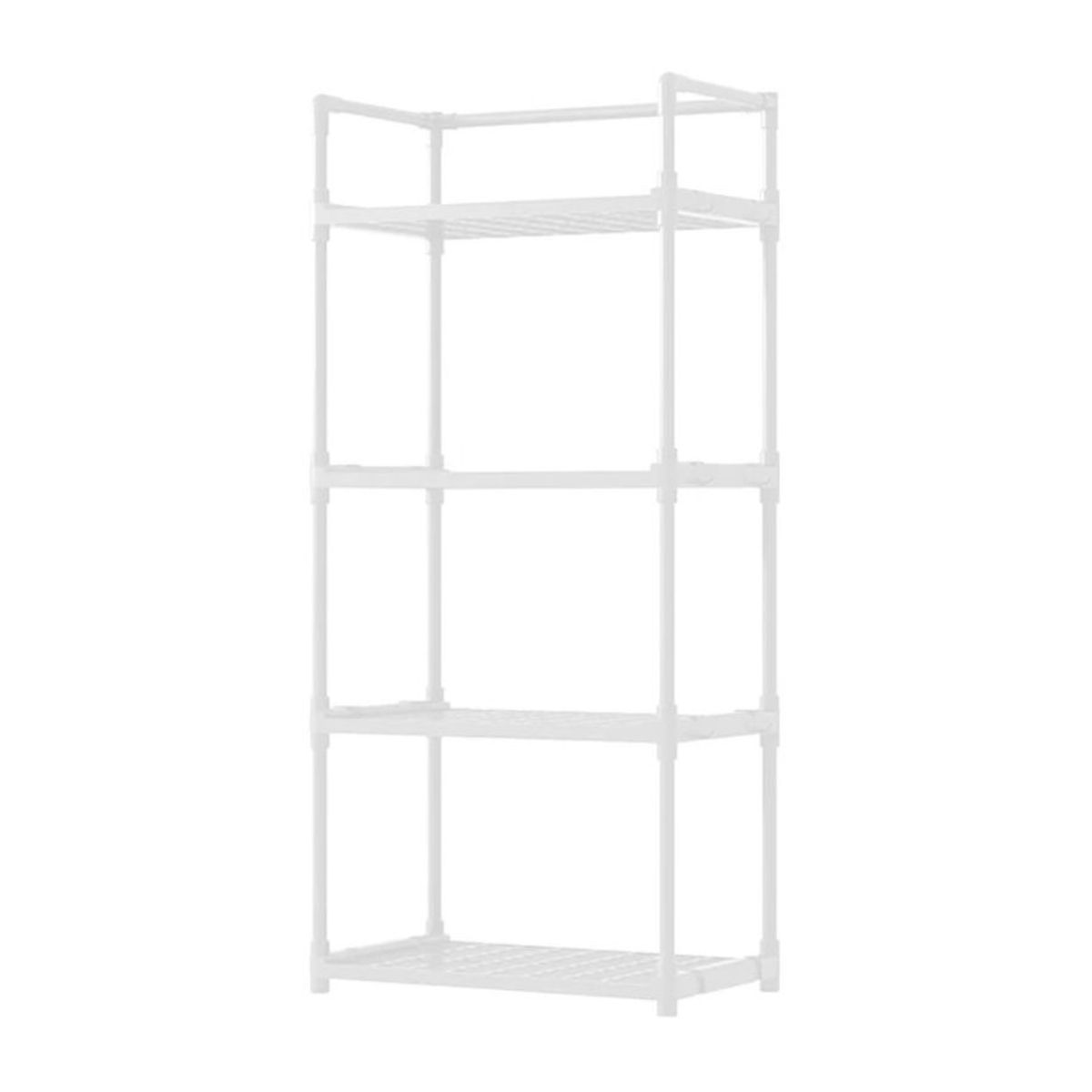 GENERICO - Estante Organizador de Cocina 4 Niveles Multiuso Hogar Blanco