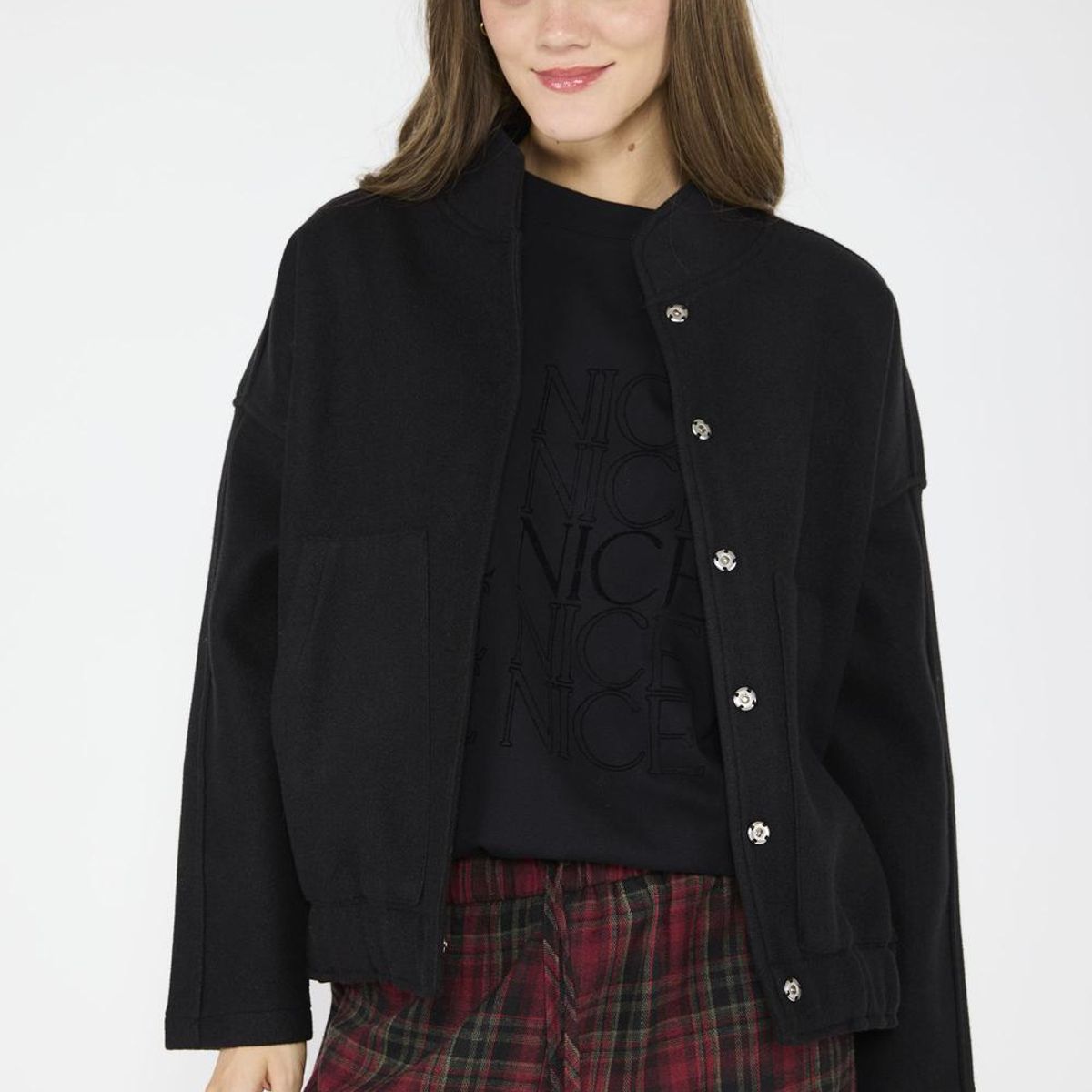 ECLIPSE - Chaqueta Bomber Alison Negro