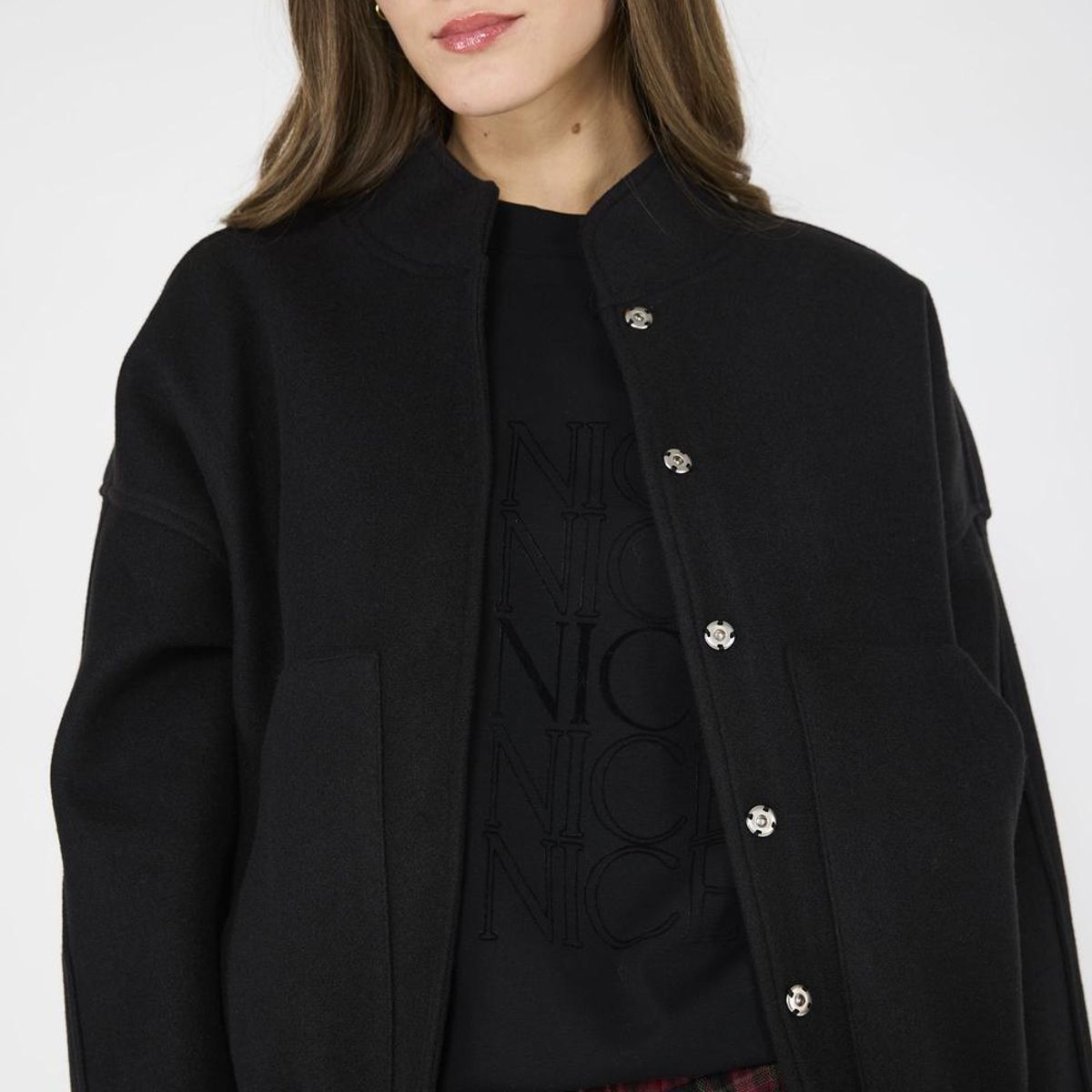 ECLIPSE - Chaqueta Bomber Alison Negro