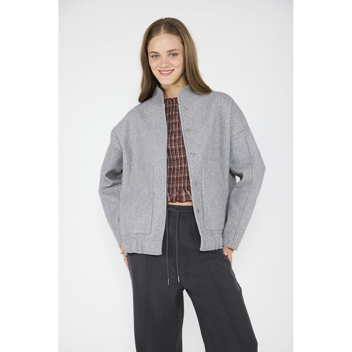 ECLIPSE - Chaqueta Bomber Alison Gris