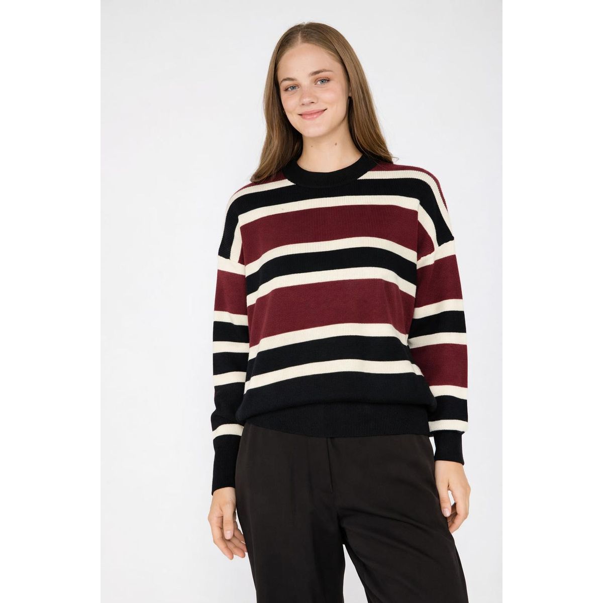 ECLIPSE - Sweater Rayas Pascal Crudo