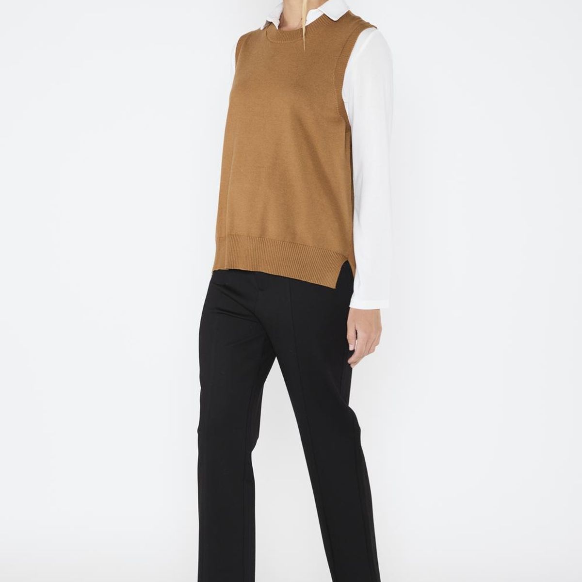 ECLIPSE - Vest Sweater Gabriela Café