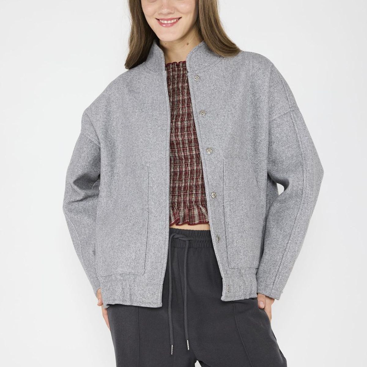 ECLIPSE - Chaqueta Bomber Alison Gris