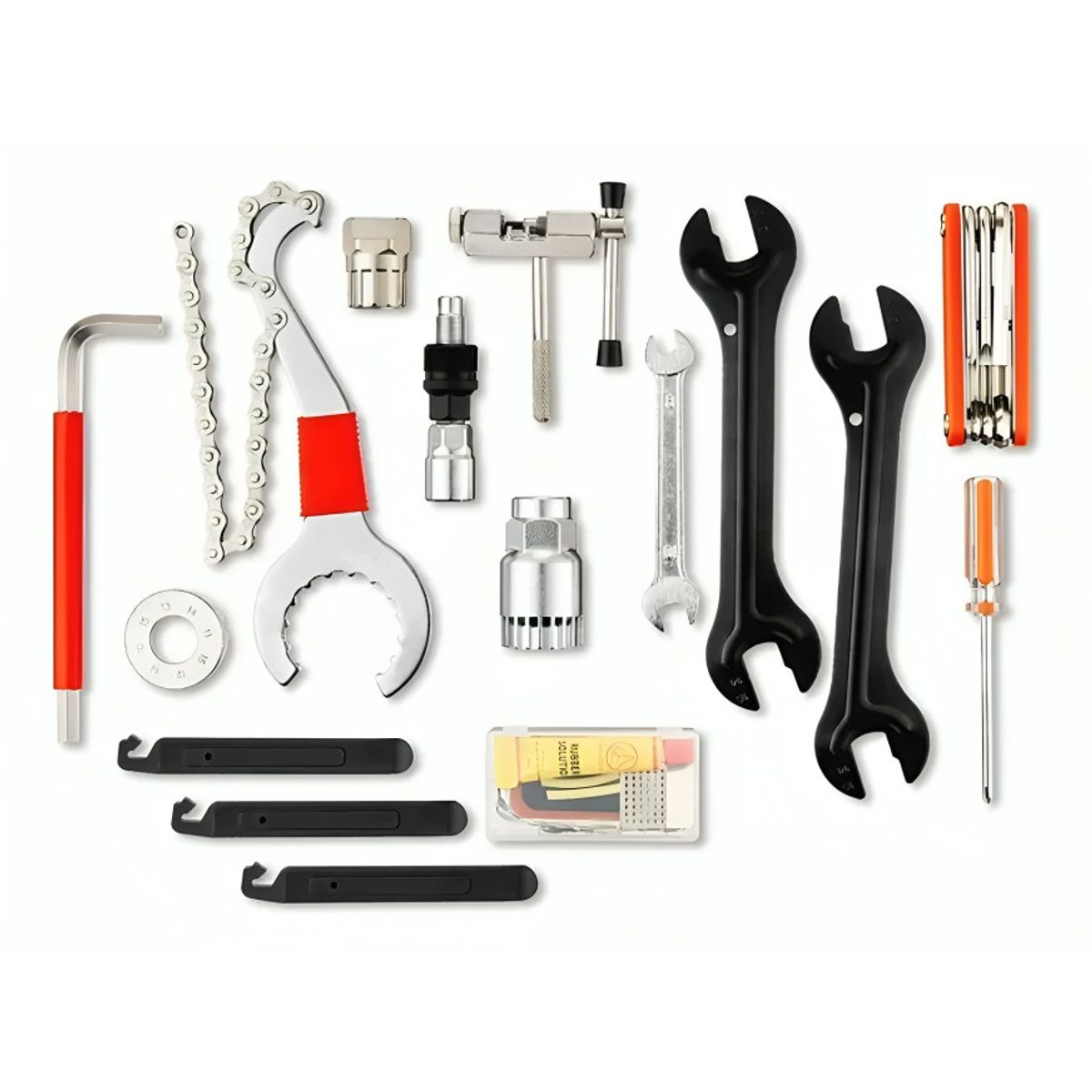 GENERICO - Kit Herramienta Para Reparación De Bicicleta 15 Accesorios