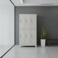 IGPRO - Locker 3 Cuerpos 6 Casilleros 180x90x45cm
