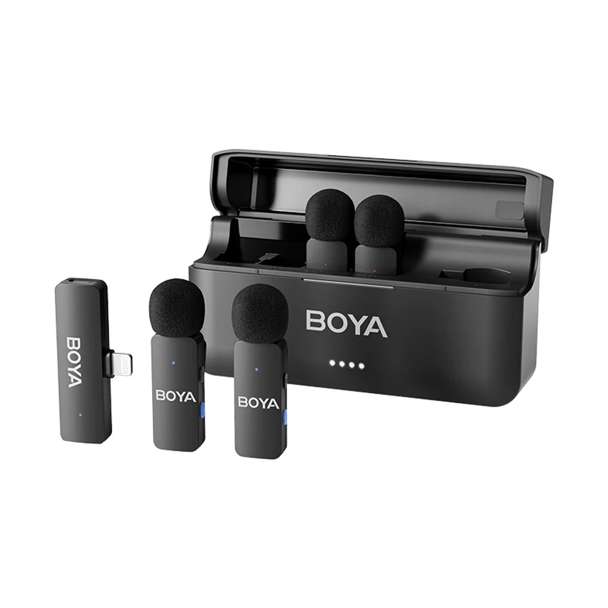 BOYA - Boya BY-V4D 4 Micrófonos Inalámbricos Conector Lightning