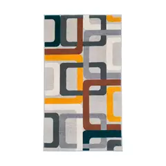 GENERICO - Bajada de cama 60x120 cm rectángulos colores Casa VIVA