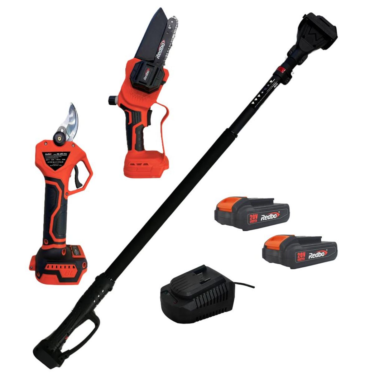 REDBO - TIJERA SIERRA BARRA 2MT REDBO 20V 2 BAT. 2.0AH