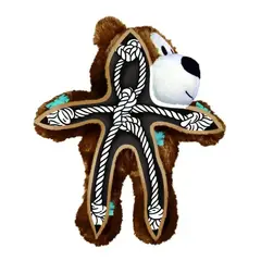 KONG - Juguete Para Perro Peluche Knots Squeak Talla S/ M - Marron - S/M