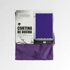 BATHLUX - Cortina Baño Morada 100% Poliester