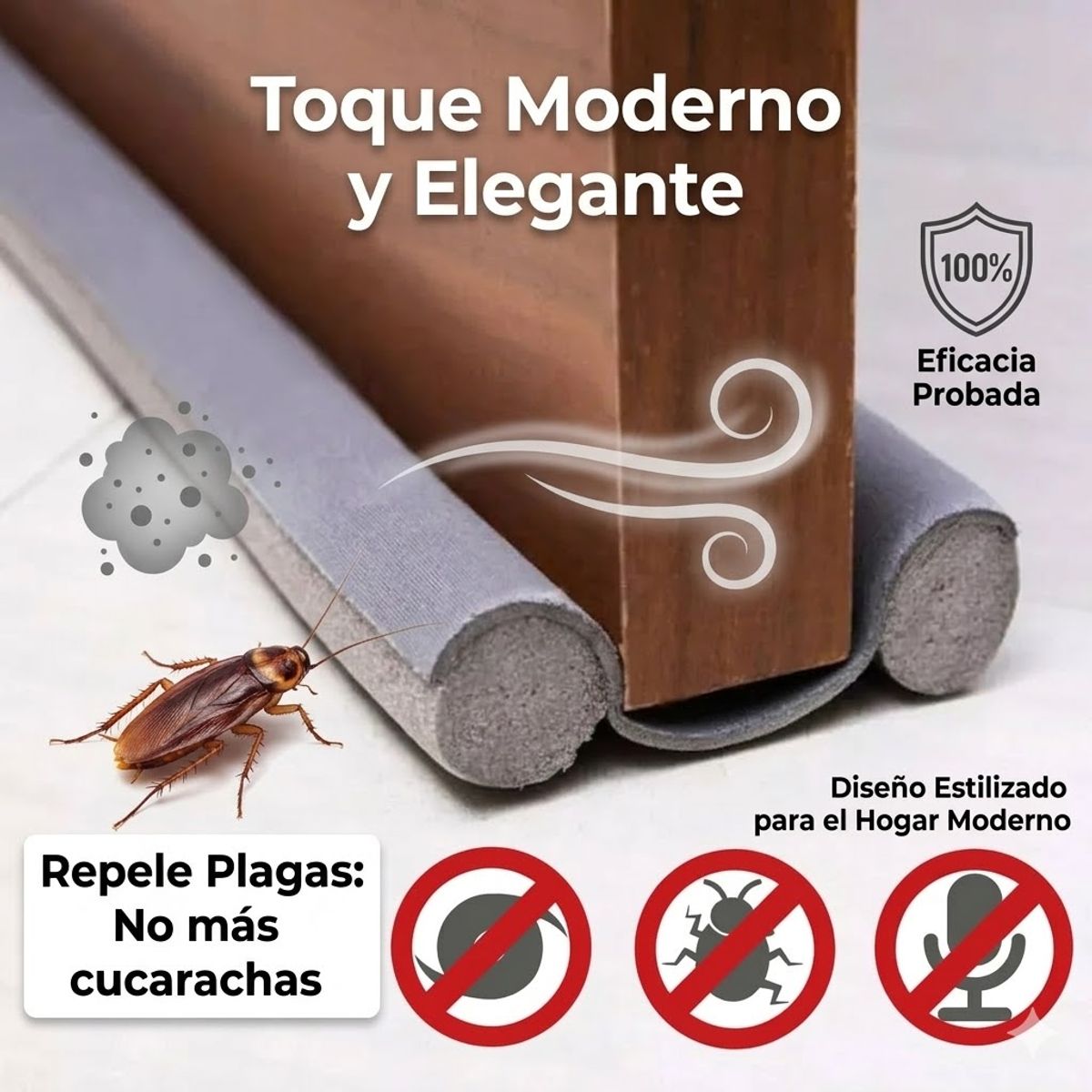 GENERICO - Protector de puerta para evitar la entrada de insectos